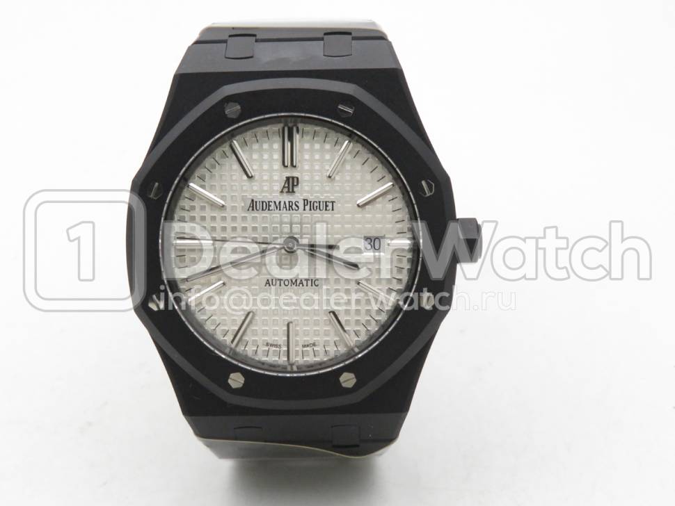 Audemars piguet silver black clearance