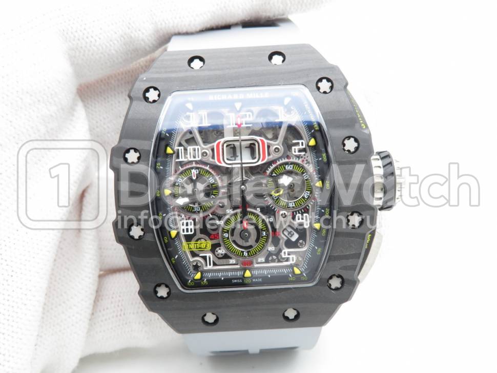 Часы Richard Mille RM 011-03 Flyback Chronograph Carbon NTPT