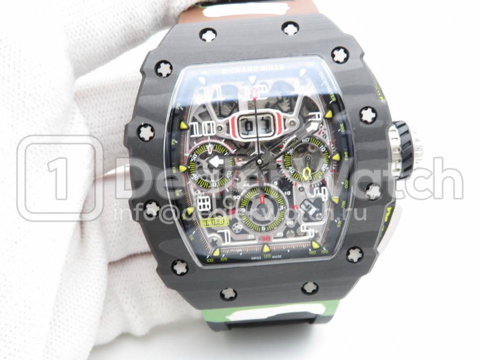 Часы Richard Mille RM 011-03 Flyback Chronograph Carbon NTPT