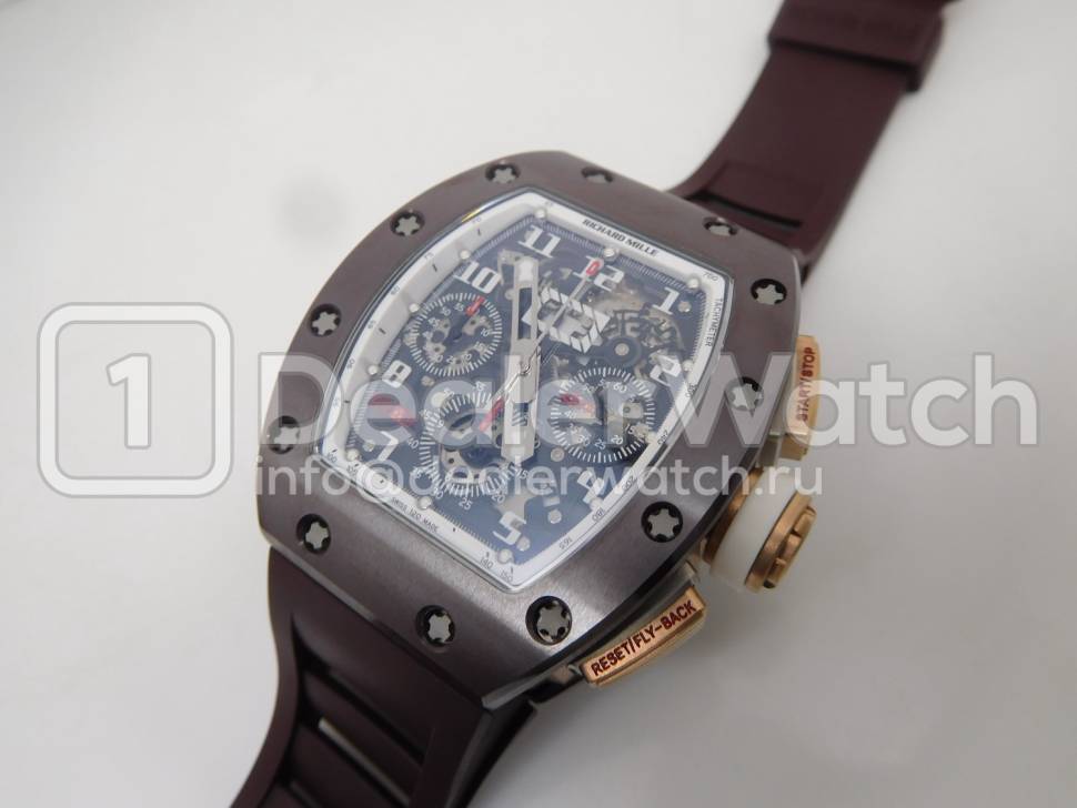 Часы Richard Mille RM 011 Flyback Chronograph Brown Ceramic Asia Boutique
