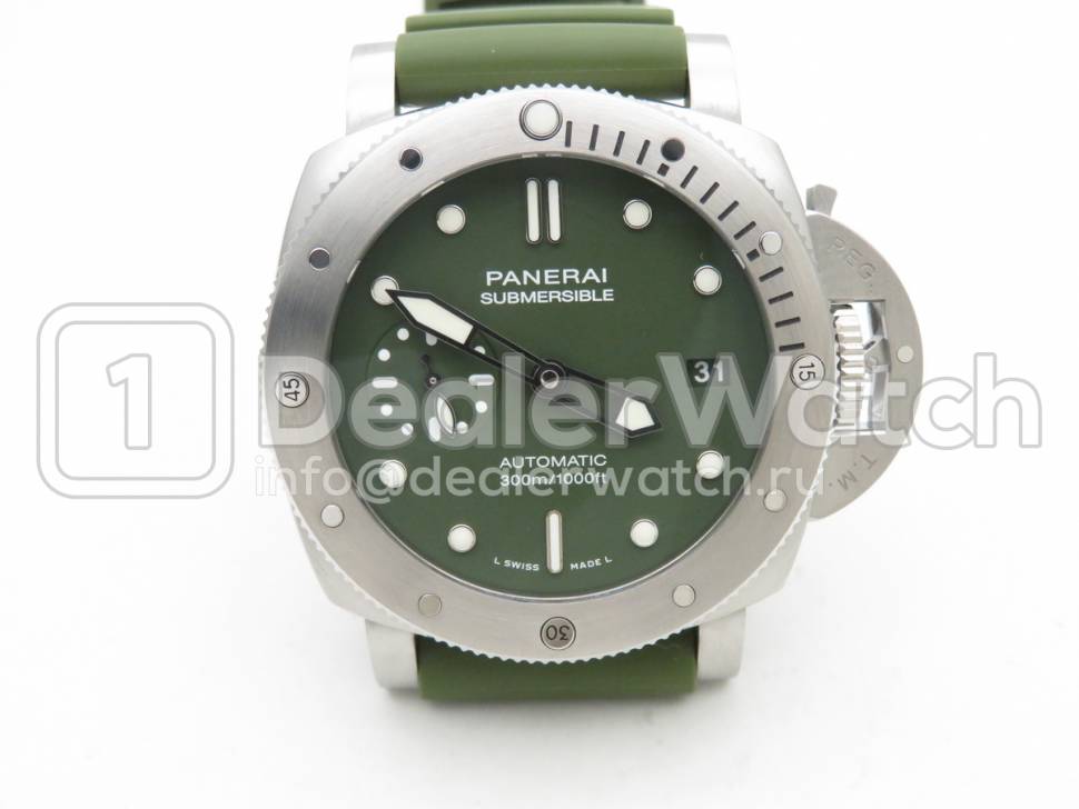 Часы Panerai Luminor Submersible Verde Militare PAM01055