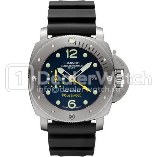 Officine Panerai Luminor Submersible 1950 3 Days GMT Pole2Pole PAM 719 DW 10210 dealerwatch24.ru