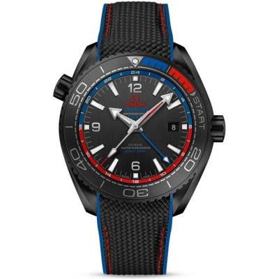 Omega Seamaster Planet Ocean GMT Deep Black ETNZ