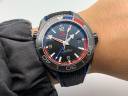 Часы Omega Seamaster Planet Ocean GMT Deep Black ETNZ