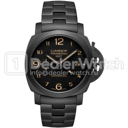 Часы Officine Panerai Luminor 1950 3 Days PAM 438 Tuttonero GMT Ceramic
