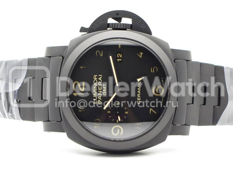 Часы Officine Panerai Luminor 1950 3 Days PAM 438 Tuttonero GMT Ceramic