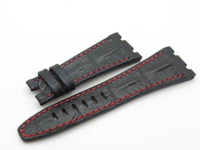 Черный кожаный ремешок для Audemars Piguet Royal Oak Offshore