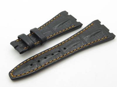 Черный кожаный ремешок для Audemars Piguet Royal Oak Offshore