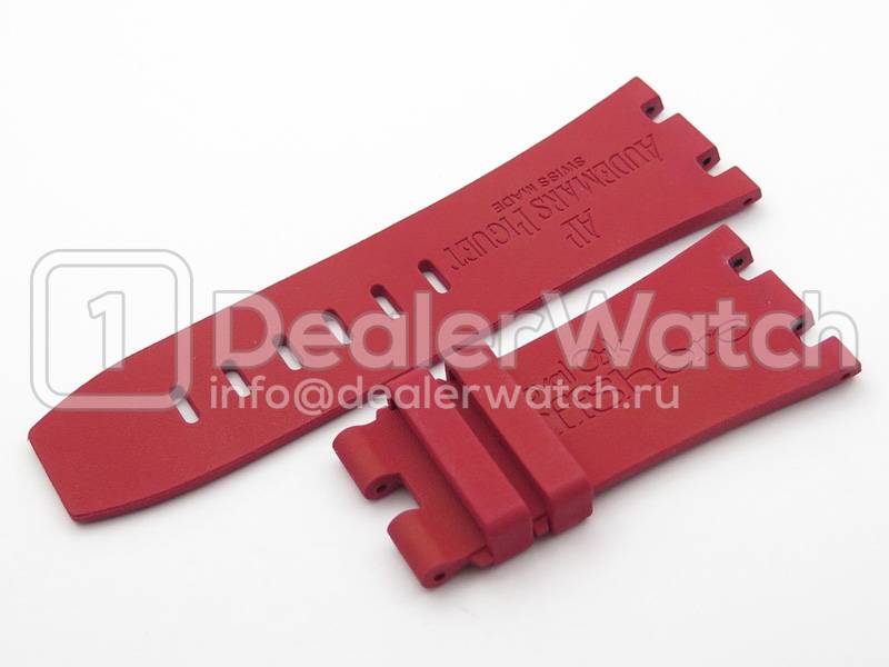 Красный каучуковый ремень для Audemars Piguet Royal Oak Offshore Diver