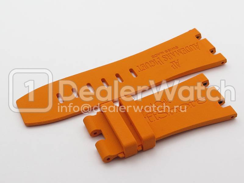 Оранжевый каучуковый ремень для Audemars Piguet Royal Oak Offshore Diver