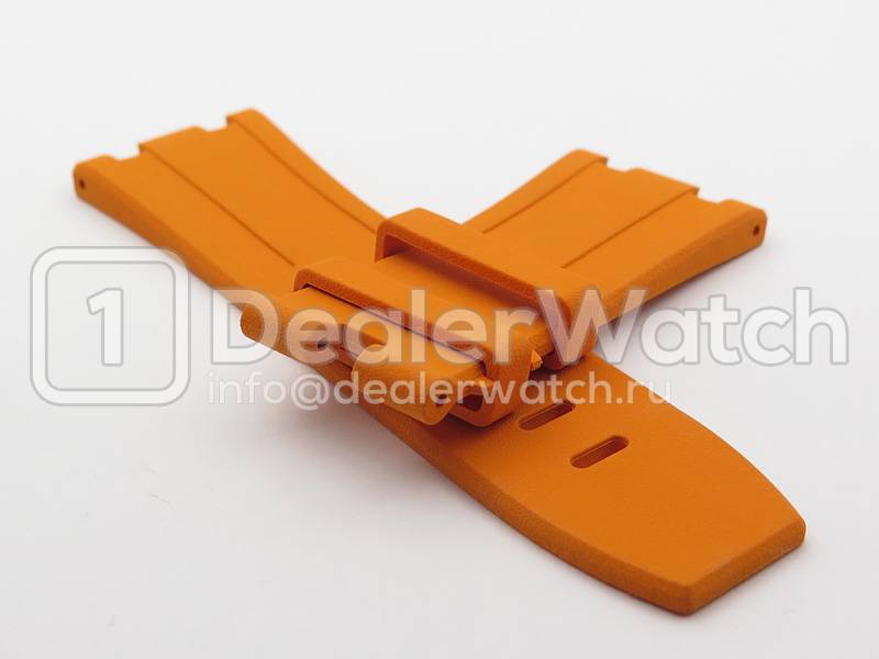 Оранжевый каучуковый ремень для Audemars Piguet Royal Oak Offshore Diver
