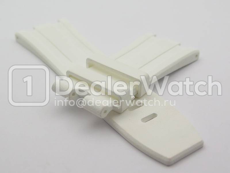 Белый каучуковый ремень для Audemars Piguet Royal Oak Offshore Diver